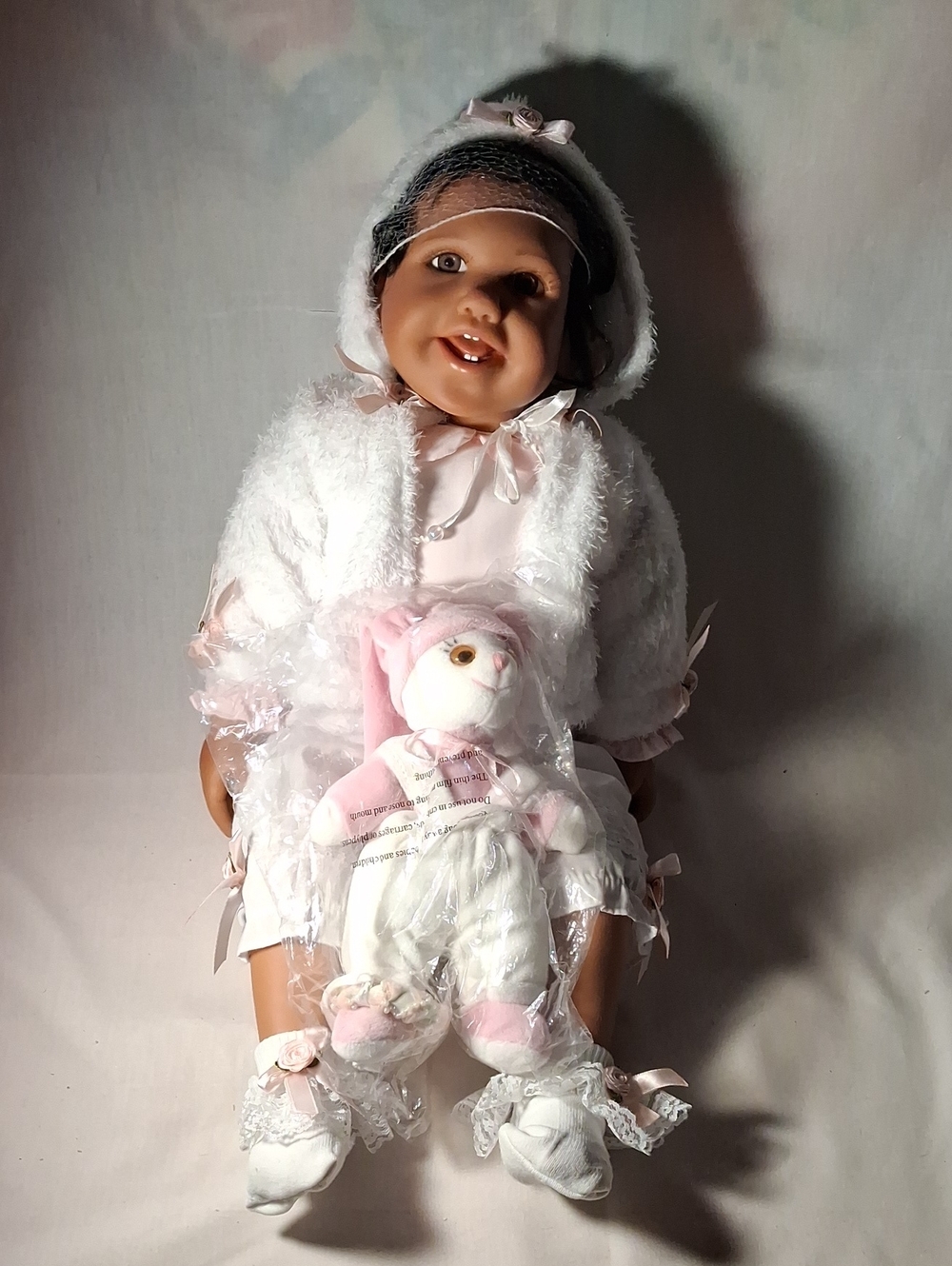 Vintage 2005 Jessica Sauer African American Silicone Reborn Baby Doll